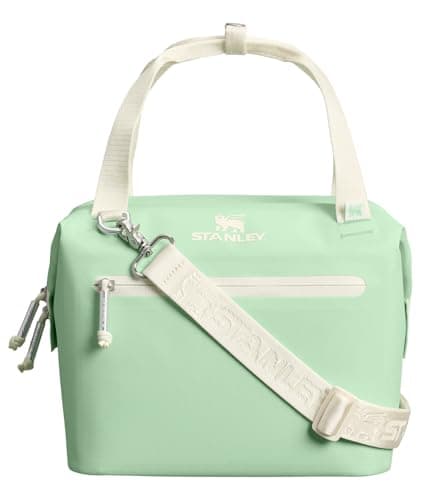 Stanley All Day Julienne Mini Soft Cooler Bag and Lunch Box 7.4 Quarts | 10 Can Cooler with Handles and Strap | Stays Cold for Hours | Insulated Travel Bag with Zipper | BPA-Free | Pistachio