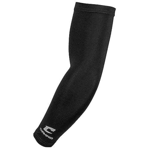 Champro Sports Compression Arm Sleeve,Black Varsity,