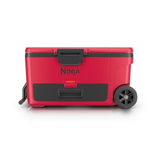 Ninja FrostVault | 65qt Wheeled Cooler with Cold Dry Zone | Integrated Fridge-Temp Dry Storage Drawer | Premium Heavy-Duty Insulated Cooler | Keeps Ice Cold for Days | True Red | FB265RD1