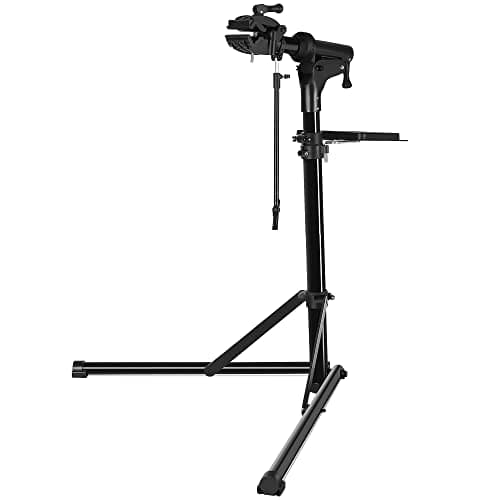 CXWXC Bike Repair Stand -Shop Home Bicycle Mechanic Maintenance Rack- Bike Workstands for Mountain Bike and Road Bike (rs100) (Black)