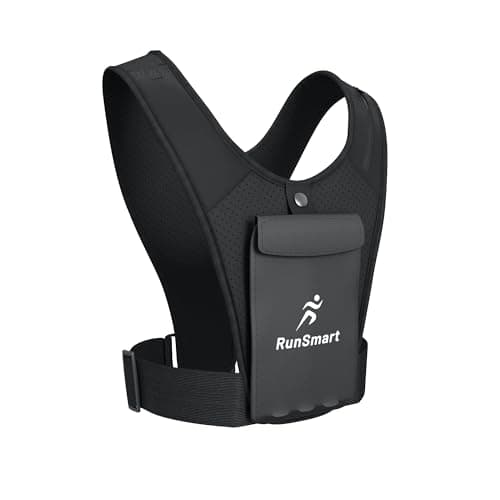 Running Vest Phone Holder for Sports – Adjustable Lightweight Reflective Vest with Secure Pocket for Phone, Keys & Essentials – Perfect for Running, Cycling, Hiking & Outdoor Activities
