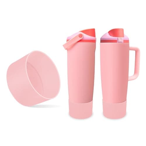 Kaitiaki Silicone Boot for Owala 30oz & 40oz FreeSip Sway Bottles & Tumblers - Non-Slip, Scratch-Resistant, Stability Enhancer, Available in 12 Colors (Angel Food Cake)