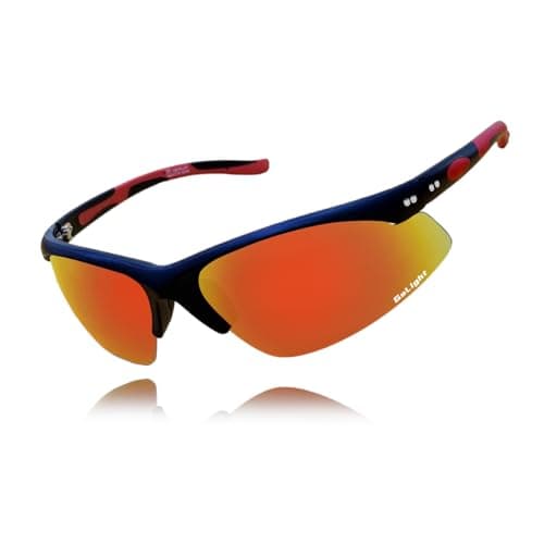 GoLight Polarized Wraparound Sports Sunglasses for Men & Women – UV400 Protection, Anti-Glare TAC Lens, Lightweight Frame with Metal Hinges – Ideal for Running, Driving, Cycling & Outdoor Sports