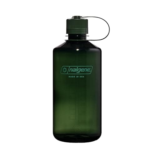 Nalgene 32 oz Narrow Mouth Water Bottle | BPA-Free, Durable & Leak Proof, Lghtweght Bottle for Hkng, Gym & Travel, Jade