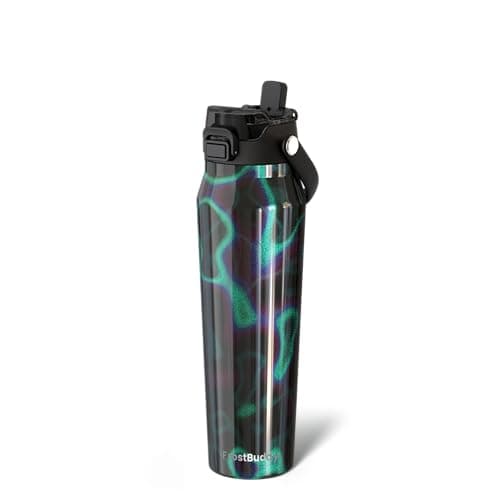 Frost Buddy 32oz Insulated Water Bottle - Straw & Chug Lid - Leak-Proof