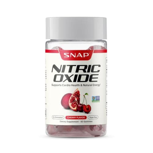 Snap Supplements Nitric Oxide Beet Root Gummies, Cherry, 60 Beets Gummies