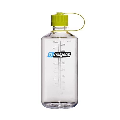 Nalgene 32 oz Narrow Mouth Water Bottle | BPA-Free, Durable & Leak Proof, Lghtweght Bottle for Hkng, Gym & Travel, Clear