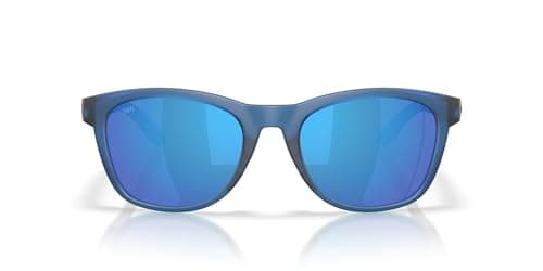 Costa Del Mar Aleta Sunglasses, Matte Translucent Blue/Blue Mirrored 580G, 54 mm