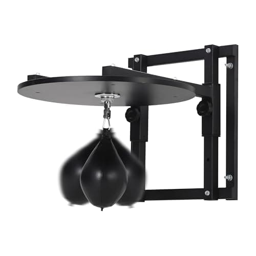 Garvee 24 Inch Adjustable Speed Bag Platform Kit with 360° Swivel, Wall Mount Boxing Punching Bag Stand, Includes Speedbag and Air Pump