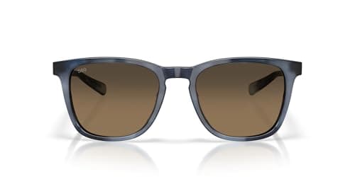 Costa Del Mar Mens Sullivan Square Sunglasses, Somos Blue Tortoise/Copper Gradient Polarized 580G, 53 mm