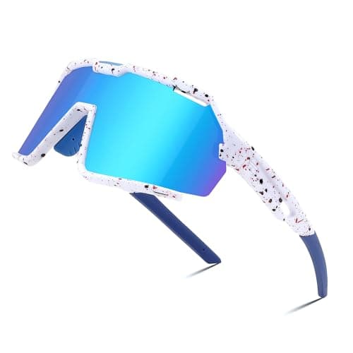 FEISEDY Polarized Kids Sunglasses Youth Sports Cycling Shades,UV400 Protection For Teens Baseball Tennis Sunglasses B0092