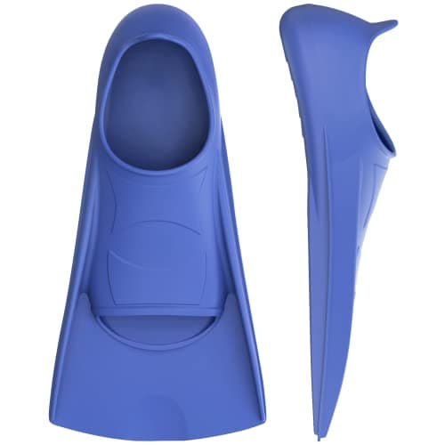 Gintenco Swim Fins, Kids Swim Training Fins for Lap Swimming, Travel Size Flippers with Mesh Bag, Silicone Swimming Fins for Kids Teens Adults Women Men