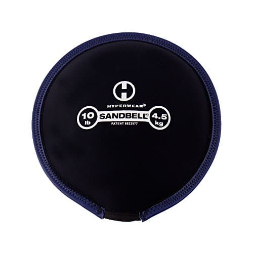 Hyperwear SandBell Sandbag for Working Out - Pre-Filled with Clean USA Sand, Soft Neoprene Sand Weight & Kettlebell Alternative for Strength Training, Yoga, HIIT & Slams - No-Leak, Floor-Safe - 10 lb