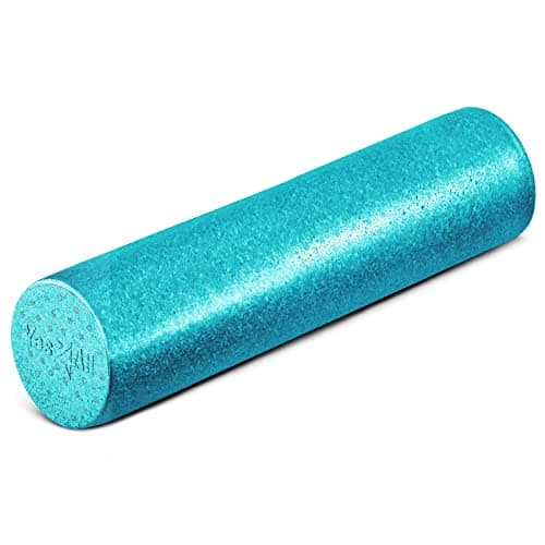 Yes4All High-Density EPP Round Back Roller Foam, Exercise Foam Roller for Yoga, & Pilates, Multiple Sizes and Colours, Turquoise - 24 inches