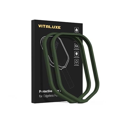 VITALUXE Pickleball Weighted Tape for Edgeless Paddles 16mm, Protective Edge Guard Tape, Lead Tape Alternative for Training, No Glue, Easy Install and Replace Without Wrinkling, 2 Pack
