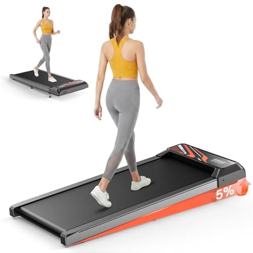 RJOP 2.5HP Walking Mat with Incline pad,Under Desk Treadmill, Walking Running Pad with Remote, 3 in 1 Low Noise Small Mini Portable Treadmill with Led Screen, 265lbs Capacity