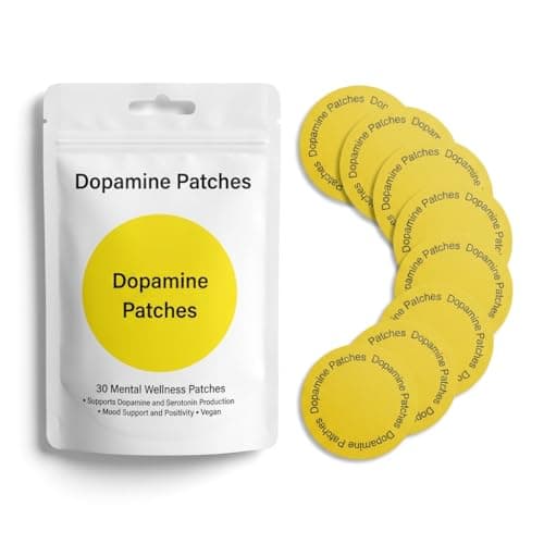 Fankr Dopamine Patches, Extra Strength Plant-Based Formula, Supports Dopamine & Serotonin Balance, Vegan Mood Balance Patch for Men and Women (30 Count)