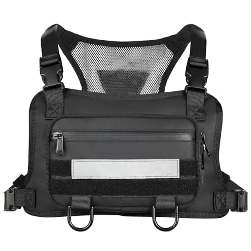 VISMIX Waterproof Running Chest Pack, Lightweight Sports Chest Bag For Workouts, Running, Cycling, Skiing