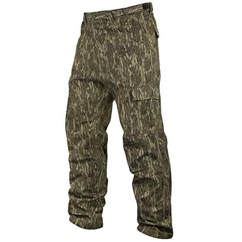 Mossy Oak Cotton Mill 2.0 Camo Hunting Pants for Men Camouflage Clothes, Bottomland, Large
