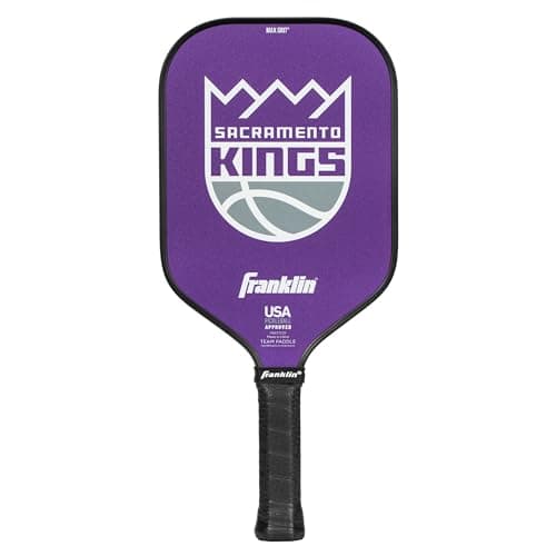 Franklin Sports NBA Sacramento Kings Pickleball Paddle - Official NBA Team Rackets - USAP (USAPA) Approved Premium Quality Pickleball Paddles - Authentic Team Logos + Colors
