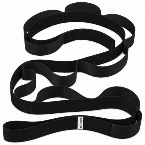 TECEUM Stretching Strap with 10 Loops for Physical Therapy & Rehab