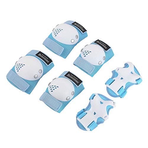 BOSONER Kids/Youth Knee Pad Elbow Pads for Roller Skates Cycling BMX Bike Skateboard Inline Rollerblading, Skating Skatings Scooter Riding Sports