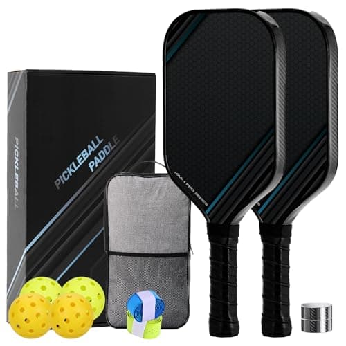 Pro Pickleball Paddles Set of 2, Honeycomb Design Professional Pickle Ball Rackets, 2 Pack Pickleball Gifts for Women、Man、Beginner、Pickleball Lovers
