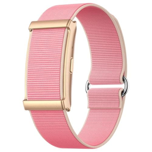 ganopterygon Smart Activity Fitness Tracker, Heart Rate Sleep Monitor, 120+ Sport Modes, 30-Day Battery, GPS Tracking, 2 Bands Gold & Pink