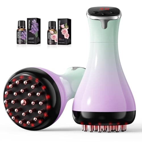 Lymphatic Drainage Massager, Anti-Cellulite Massager For Body Cellulite and Thigh & Belly Stretch Marks Reduction, Handheld Massage tools for lymphedema & lipedema, Sciatica Nerve pain relief Devices