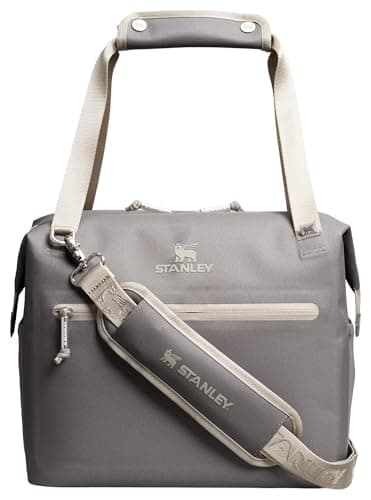 STANLEY All Day Julienne Midi Soft Cooler Bag and Lunch Box 12 Quarts | 20 Can Cooler with Handles and Strap | Stays Cold for Hours | Insulated Travel Bag with Zipper | BPA-Free | Stone