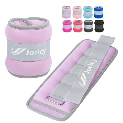 Ankle Weights, Wrist Leg Arm Weights for Women Men Kids Child with Adjustable Straps, Strength Training Weighted for Jogging, Running, Walking, Fitness, Gym Workout - 10LBS Pair (5 LB Each Weight),