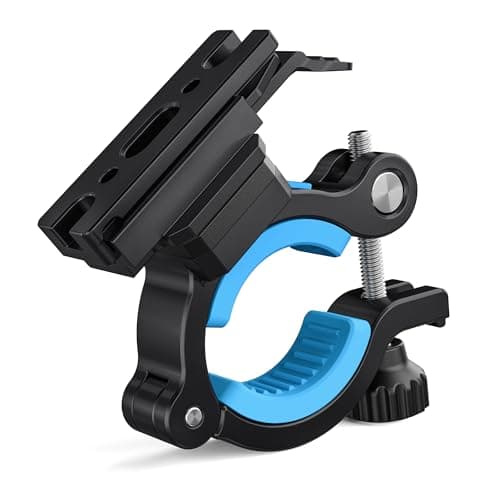 WUBEN AT2XP Metal Bike Mount with 1/4" Thread – Convert Flashlight to Bike Light, Compatible with WUBEN X1Pro, Aluminum Alloy for Handlebar/Tripod/Selfie Stick