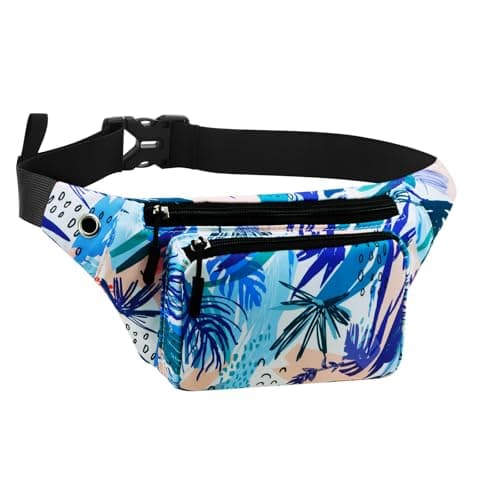 KAMO Fanny Pack, Waist Bag Sling Backpack Water Resistant Durable Polyester Small Outdoor Lightweight Crossbody Daypack for Women Men