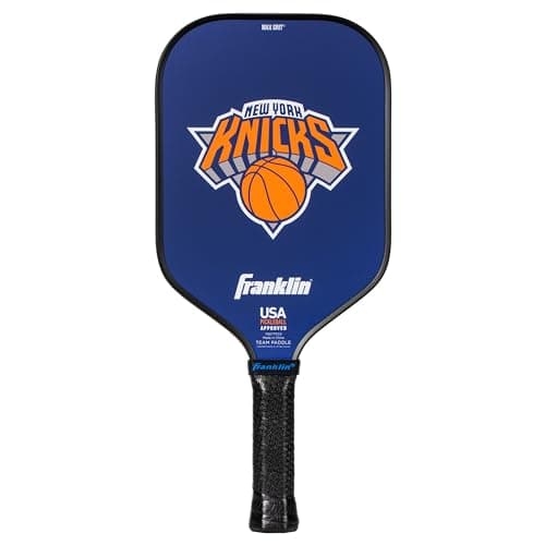 Franklin Sports NBA New York Knicks Pickleball Paddle - Official NBA Team Rackets - USAP (USAPA) Approved Premium Quality Pickleball Paddles - Authentic Team Logos + Colors