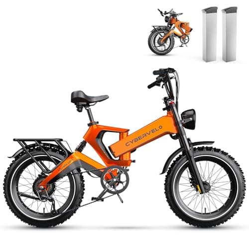 1000W(Peak 2000W)Folding Electric Bike for Adults,35MPH 100MileDual Battery 48V 20Ah Removable Battery,20" x 4.0 Fat Tire Foldable Electric Bicycle,8-Speed Electric Mountain E-Bike Ebikes All Terrain