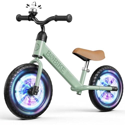 Bobike Toddler Balance Bike Toys for 2 to 5 Year Old Girls Boys Adjustable Seat and Handlebar No-Pedal Training Bike Best Gifts for Kids