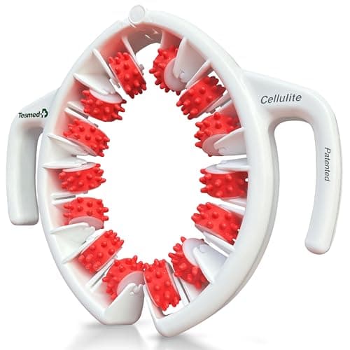 TESMED Cellulite Manual Massager : Made in Italy, Patented with Converging & Diverging Roller Technology. Anti Cellulite Roller for Thighs and Buttock