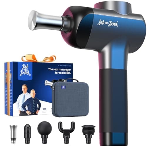 BOB AND BRAD X6 Pro Massage Gun Deep Tissue Percussion with Metal Head Therapy, Professional Muscle Massage Gun for Athletes, Electric Massager Gun for Pain Relief, Gift for Men Women Dad Mom