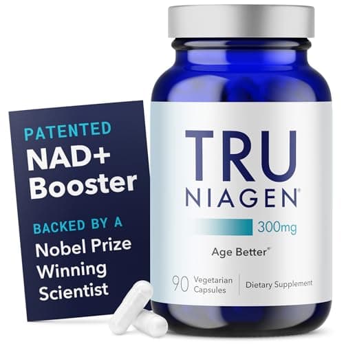 TRU NIAGEN Patented NAD+ Supplement, 300mg Niagen, 90 Servings | Nicotinamide Riboside (NR) Take 1 Daily | 1 Bottle