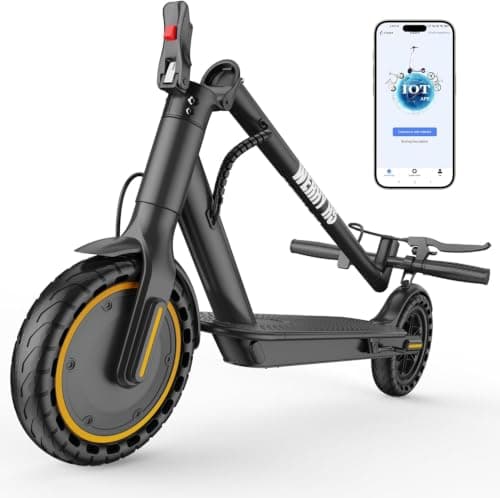 WERHY Electric Scooter, 500W/800W/1000W Powerful Motor & 19/22 MPH Top Speed, 16/25 Miles Range, Folding E Scooter with Dual Braking for Teens and Adults