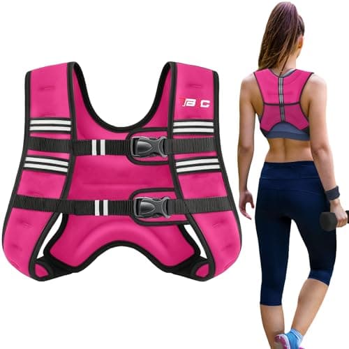 TB3C Weighted Vest Woman, 12 LB Weight Vest for Women, Plus Size womens weighted vest for Strength Training, Running, Workout, Jogging, Walking, Pink