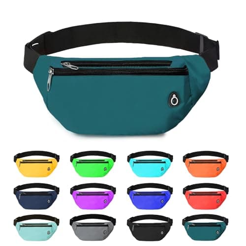 Fanny Pack for Women Men,Crossbody Fanny Pack Water Resistant Sports Waist Bag Pack, Belt Bag for Travel Hiking Running