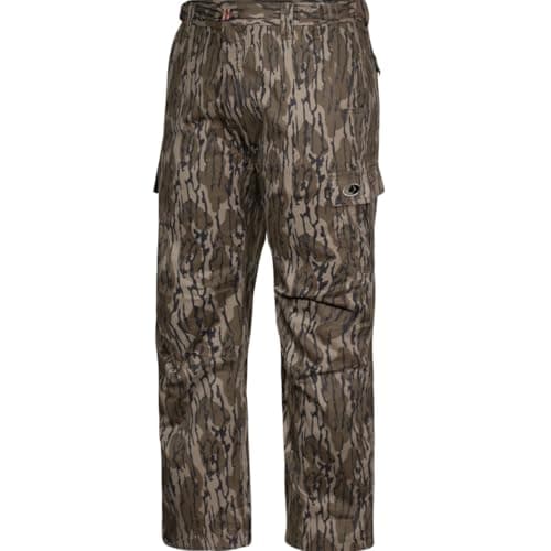 Mossy Oak Cotton Mill 2.0 Camo Hunting Pants for Men Camouflage Clothes, Large, Original Bottomland