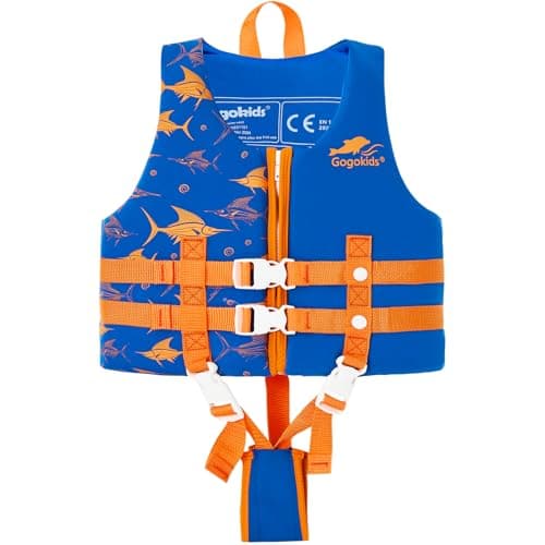 Gogokids Toddler Swim Vest, Kids Floaties – Boys & Girls Buoyancy Jacket for Pool & Beach, Fits 2-8 Years / 22-60 lbs
