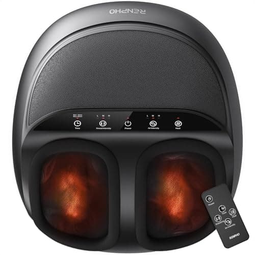 RENPHO Shiatsu Foot Massager with Heat, Deep Kneading & Auto Foot Size Fit