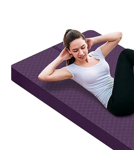 nuveti Large Exercise Mat - 15mm/20mm/30mm Thick Yoga Mat | Workout Mat for Fitness, Yoga, Pilates, Stretching & Floor Exercises for Women & Men with Free Carrying Bag
