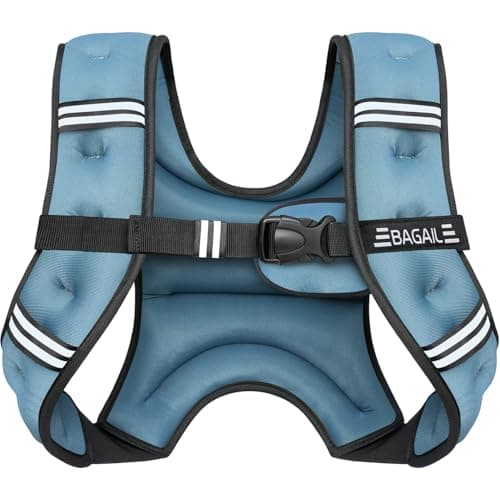 BAGAIL Comfort-Fit Weighted Vest for Woman, Even Weight Distribution, Faster Weight Loss, No-Chafe or Bounce for Walking & Running with Detachable Phone Pouch & Reflective Stripes (Available 5-30lbs)