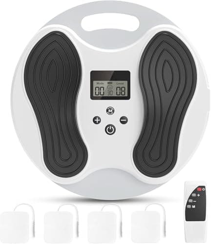 Dancespot EMS Foot Massager for Neuropathy, NMES Foot Stimulator for Neuropathy Feet Nerve FSA Eligible Electric Foot Massager for Circulation and Pain Relief with 4 TENS Unit Muscle Stimulator Pads