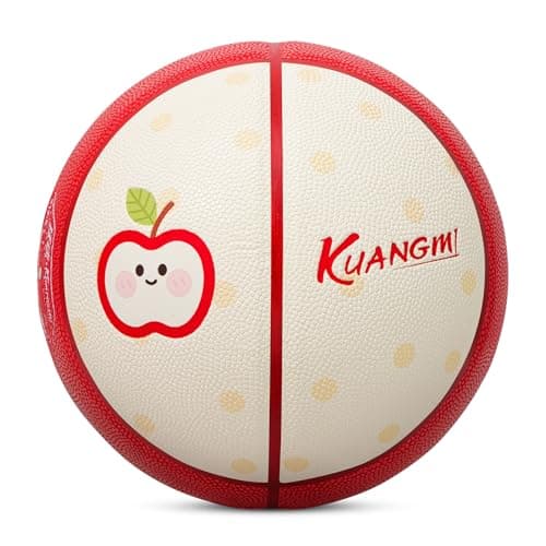 Kuangmi Food Theme Basketball, Official Size 7(29.5"), Novelty & Funny Streetball, for Indoor and Outdoor, Apple