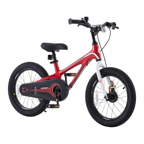 RoyalBaby Kids Bike 16 Inch Lightweight Magnesium Alloy Children's Bicycle Boys Girls Ages 4-7 Years, Red